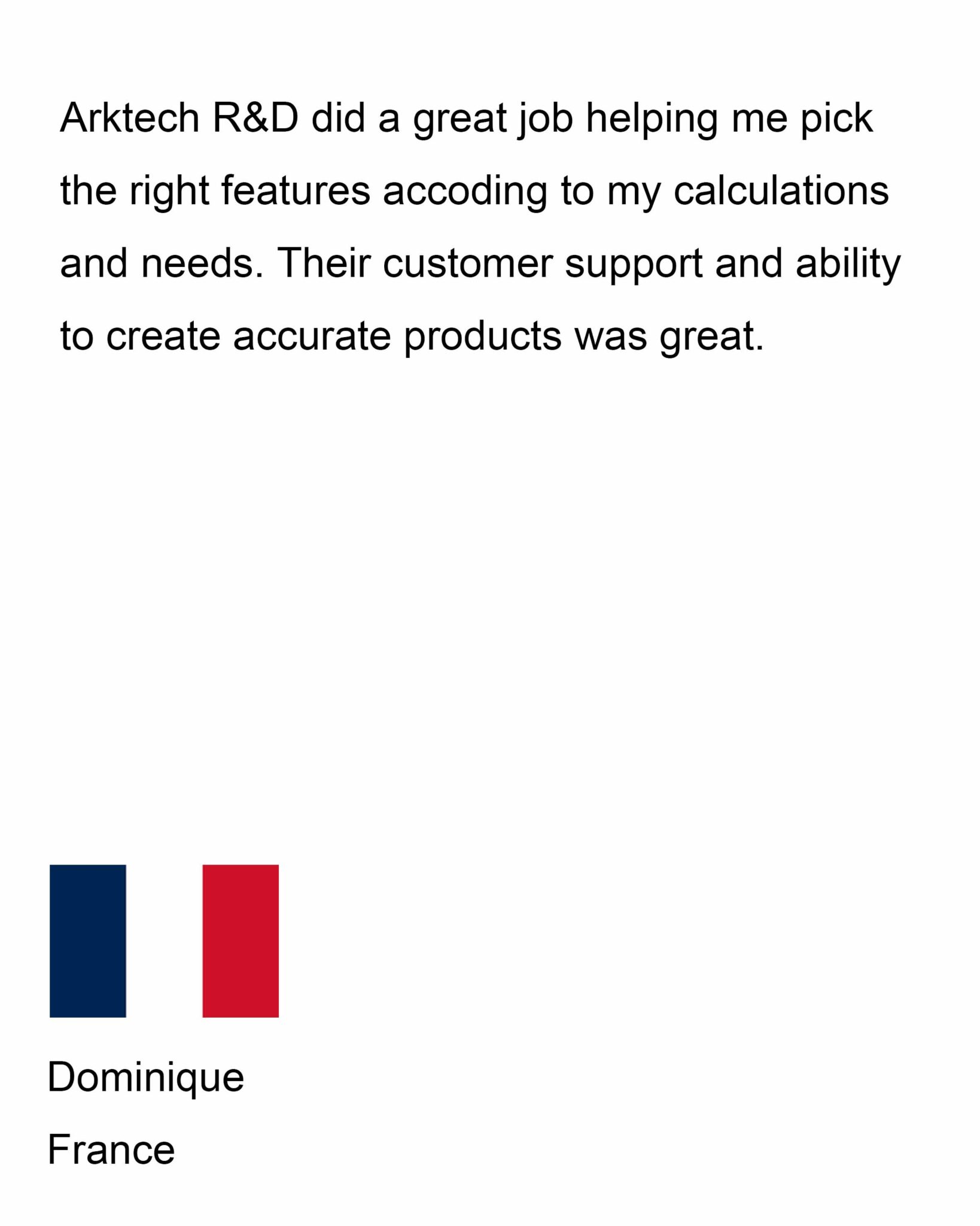 AkrtechGood Testimonials from Customer11